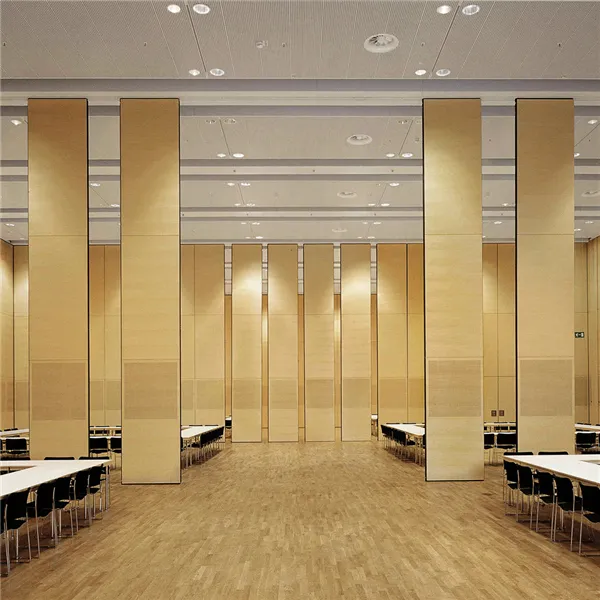 Interior holz movable sound proof folding partition wand