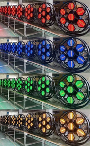 2025ใหม่เอฟเฟกต์เวทีไฟ LED SMD5050 RGB ไฟแฟลชแบบย้อนยุคไฟพื้นหลังทรงหกเหลี่ยมสำหรับปาร์ตี้งานแต่งงาน - Product Image 5
