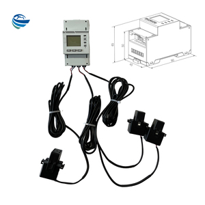 Precio de fabricación Din Rail Medidor de energía multifunción Dispositivo de monitoreo de energía trifásico con 3PCS CT - Product Image 4