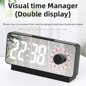 Commercio all'ingrosso orologio conto alla rovescia di temperatura & umidità Display personalizzato visuale Manager LED sveglia digitale - Product Image 6