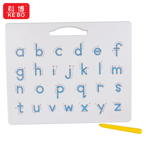 磁気アルファベットトレースボード-両面上小文字磁気製図板、STEMおもちゃの文字学習 - Product Image 5