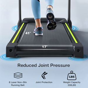 3.5 HP tapis roulant elettrico 7.5 MPH velocità 300 lb capacità pieghevole sensore di impulso LCD che mostra calorie esercitate-Fitness a casa - Product Image 2