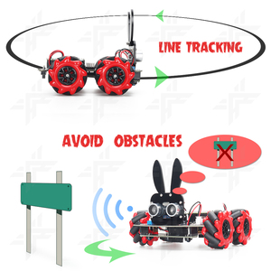 4WD Robot Starter Kit PICO RP2040 IDE programmazione stelo Robot Kit evitando ostacoli formazione robotica Kit per i bambini delle scuole - Product Image 3