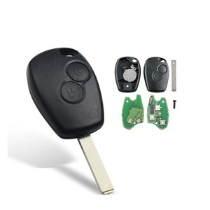 พวงกุญแจรีโมทสำหรับ Renault Kangoo II CLIO Iio III ที่เก็บฝุ่น Modus twingo Dacia Logan 2ปุ่ม433MHz ชิป PCF7947กุญแจหัวใจ - Product Image 1