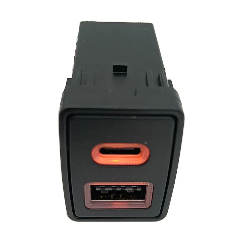 Оранжевый светодиодный адаптер зарядного устройства PD + QC3.0 для x-trail