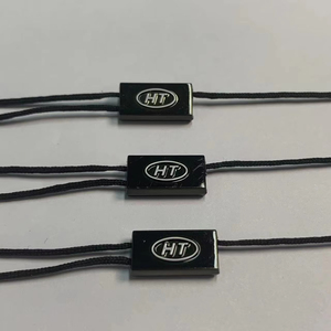 Customized <strong>Hang</strong> <strong>Tag</strong> Seal <strong>String</strong> <strong>Hang</strong> <strong>Tag</strong> <strong>String</strong> <strong>Loop</strong> Embossed Brand Name Logo for Garment - Product Image 1