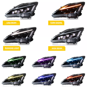 Yüksek kaliteli RGB LED ön işıklar animasyon başlatmak DRL IS250 Lexus ISF Lexus 2006-2013 kafa lambaları Lexus için - Product Image 1