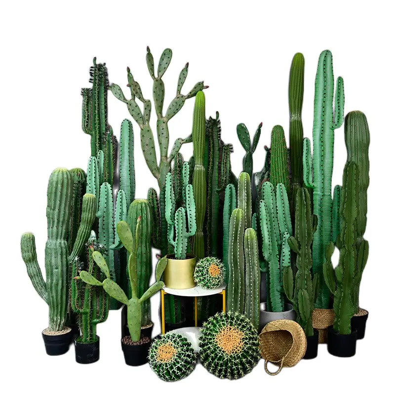 E243 Artificial Cactus Cactus Column Indoor Desert Green Plant Landscaping Shopping Mall Window Hotel Floor Bonsai Tree