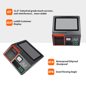 Terminal de pago de tableta Android todo en uno personalizado caja registradora máquina de venta pos con restaurantes lector de escáner de código QR - Product Image 2
