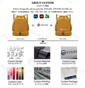 Fuliya impresión personalizada impermeable baloncesto fútbol deportes gimnasio bolsa resistente al agua cadena playa voleibol bolsa cordón mochila - Product Image 6
