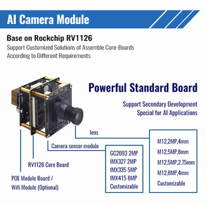 Rv1126Aiアルゴリズムハードウェア開発AiCctv顔認識セキュリティCmos Sony Imx335 Hi3516 Ip8Mpセキュリティカメラモジュール - Product Image 6