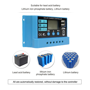 DEMUDA Solarpanel-Pumpen regler Solar PWM Solarpanel-Laderegler 12Volt 12V 24V 10A 20A 30A 2 USB Für PV-Modulsystem - Product Image 6