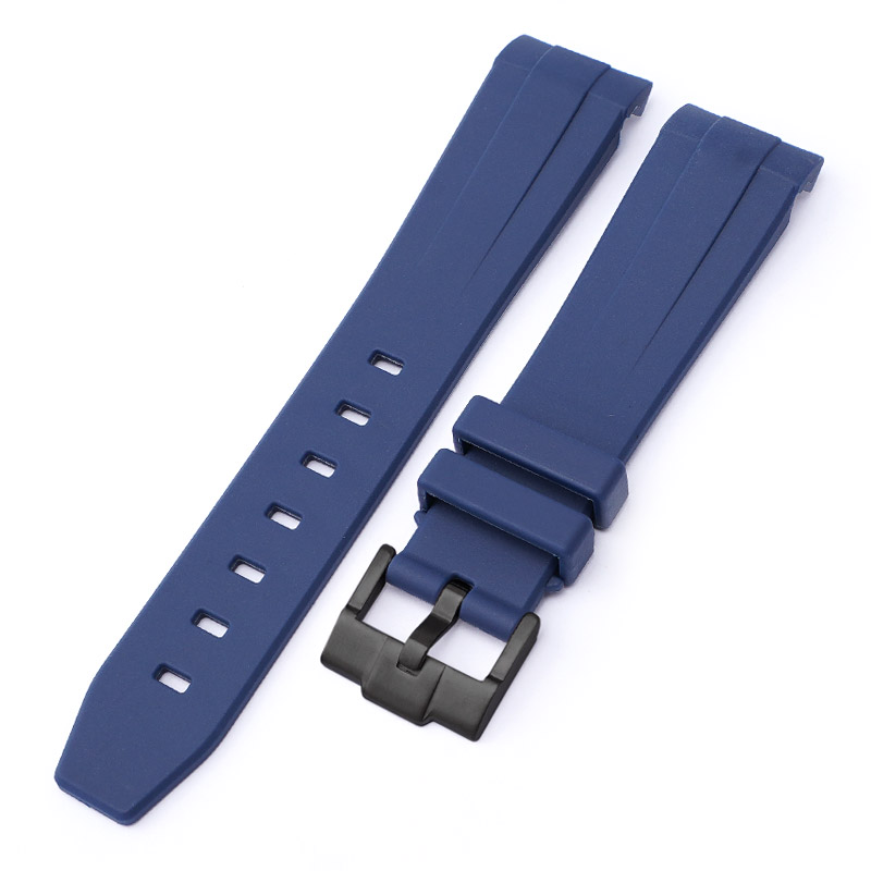 Bleu + boucle noire