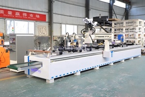 TechPro Double Head <strong>CNC</strong> Machine PTP <strong>Table</strong> 3 Axis ATC <strong>CNC</strong> <strong>Router</strong> With Saw Blade Head for Sale - Product Image 2