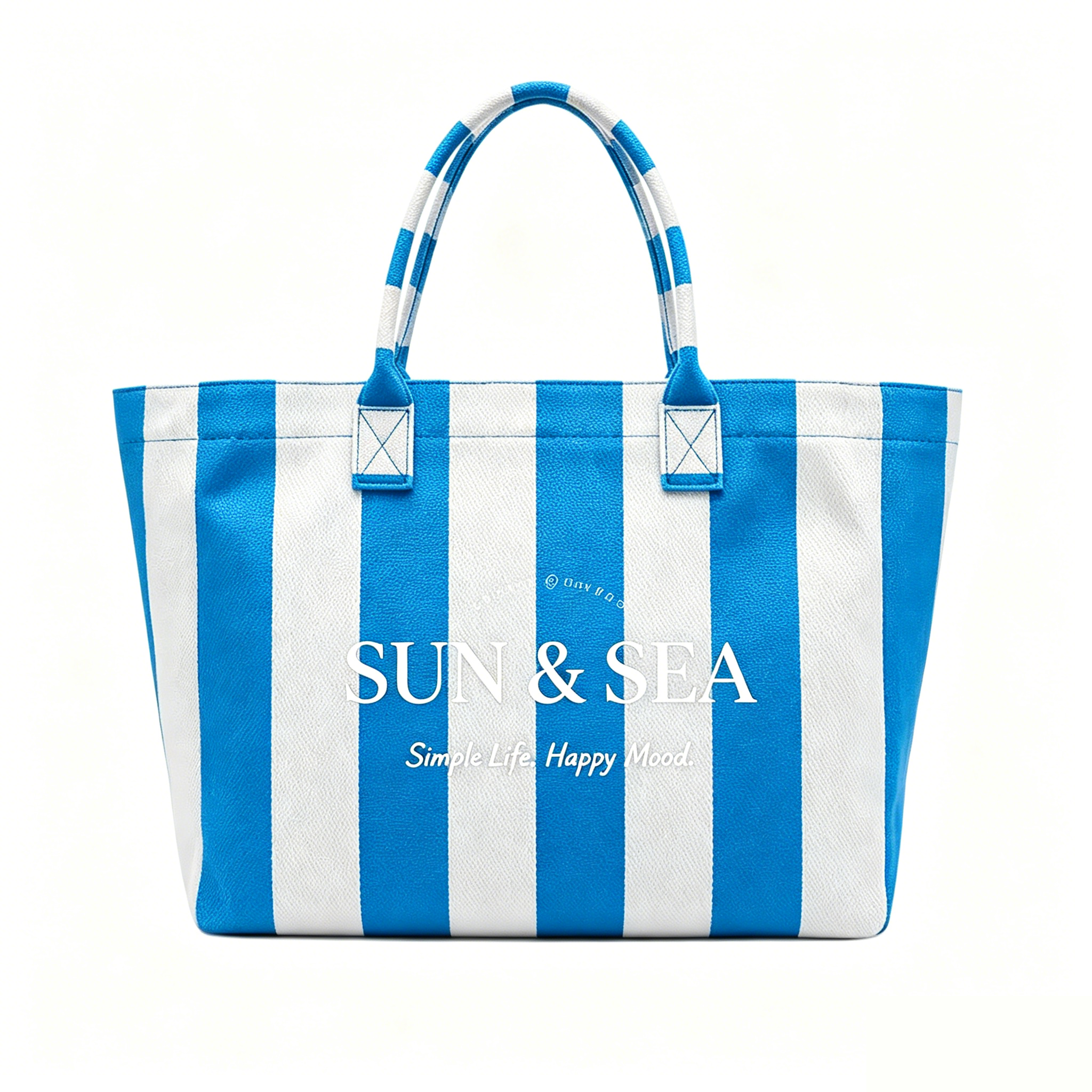 Rayé bleu/blanc