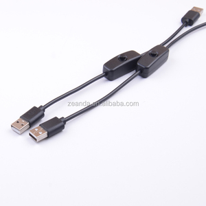Customized USB 2.0 Micro-USB Male to Male Extension Cable with Switch <strong>Computers</strong> Earphones Barcode Scanners Pure Copper Material - Product Image 3