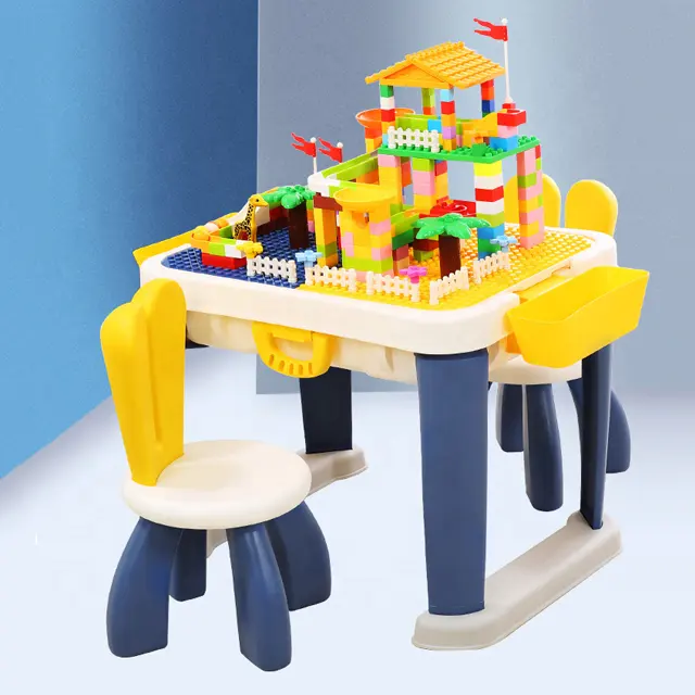 carry easy kids folding block toy table for children