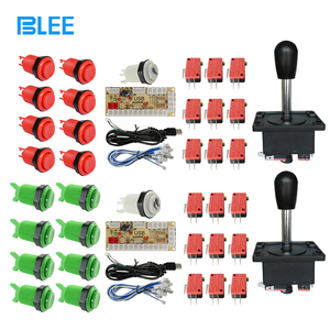 Zero Delay Arcade Cabinet DIY Kit for 5V Led Push Button +<strong>2</strong>/<strong>4</strong>/8way ZIPPY Joystick +1 &amp; <strong>2</strong> Player Buttons USB <strong>Encoder</strong> <strong>to</strong> PC - Product Image 1