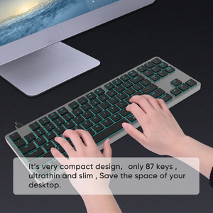 New Style White Mechanical <strong>Keyboard</strong> Rainbow and Rgb Backlit Available Multimedia <strong>Keyboard</strong> Thin Keycaps OEM IDM - Product Image 5