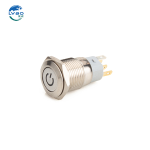 Interruptor de botón de metal impermeable LVBO, interruptor de luz led para computadora de arranque - Product Image 4