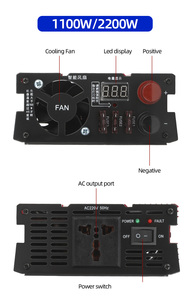 2200W Single-Phase Off-Grid <strong>Inverter</strong> with LCD/LED Display Output Converter 12v 220v Modified Sine Wave 110V Single Output - Product Image 6