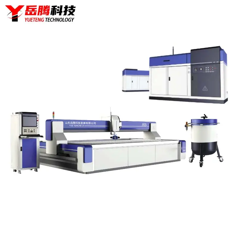 Fully automatic CNC high-pressure water jet cutting equipment for cutting sponge, stainless steel, wood products, stones, etc