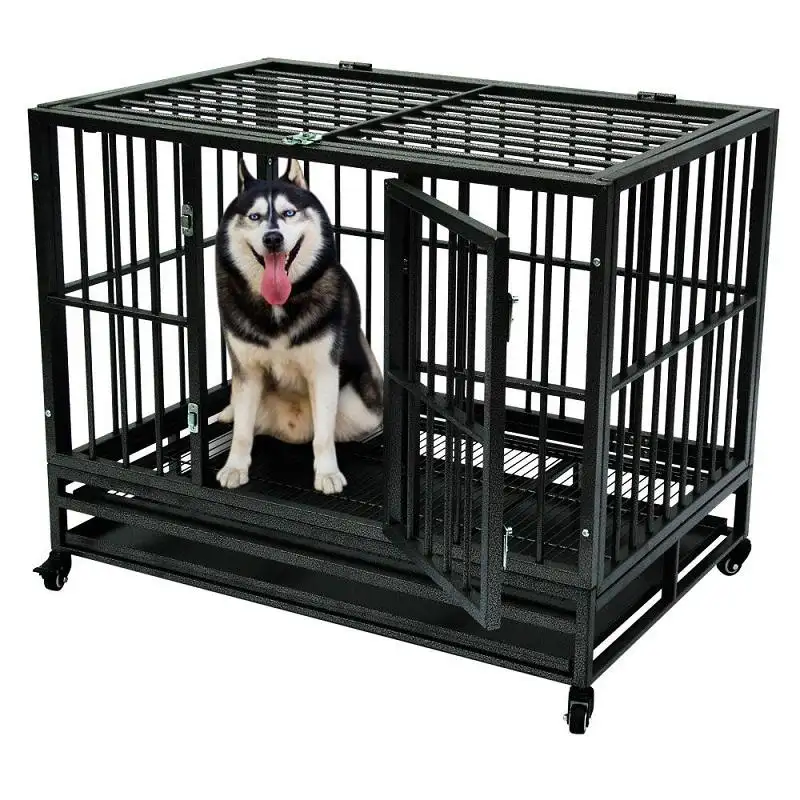 Dogs Application and Pet Cages Carriers Houses Type Dog Crate Cage Kennel