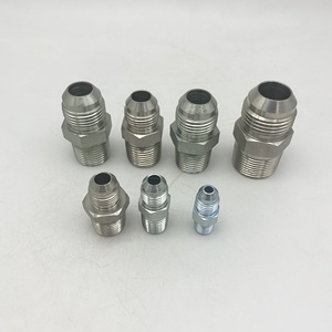 1JN-06 JIC Male 74 Degree Cone <strong>Brass</strong> Straight Adapter Fitting NPT Male Hydraulic Hose Fittings <strong>Brass</strong> Hose Adapter