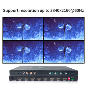 Profesional Audio Video e iluminación Modular 4K HDMI Matrix Switcher Diseño de hardware TV Video Wall Controller
