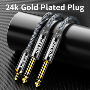 6.35 a 6.35mm Masculino/RCA Cabo De Áudio para Guitarra Amplificador De Potência & Sistema De Órgão Eletrônico Vídeo & Cabos De Áudio
