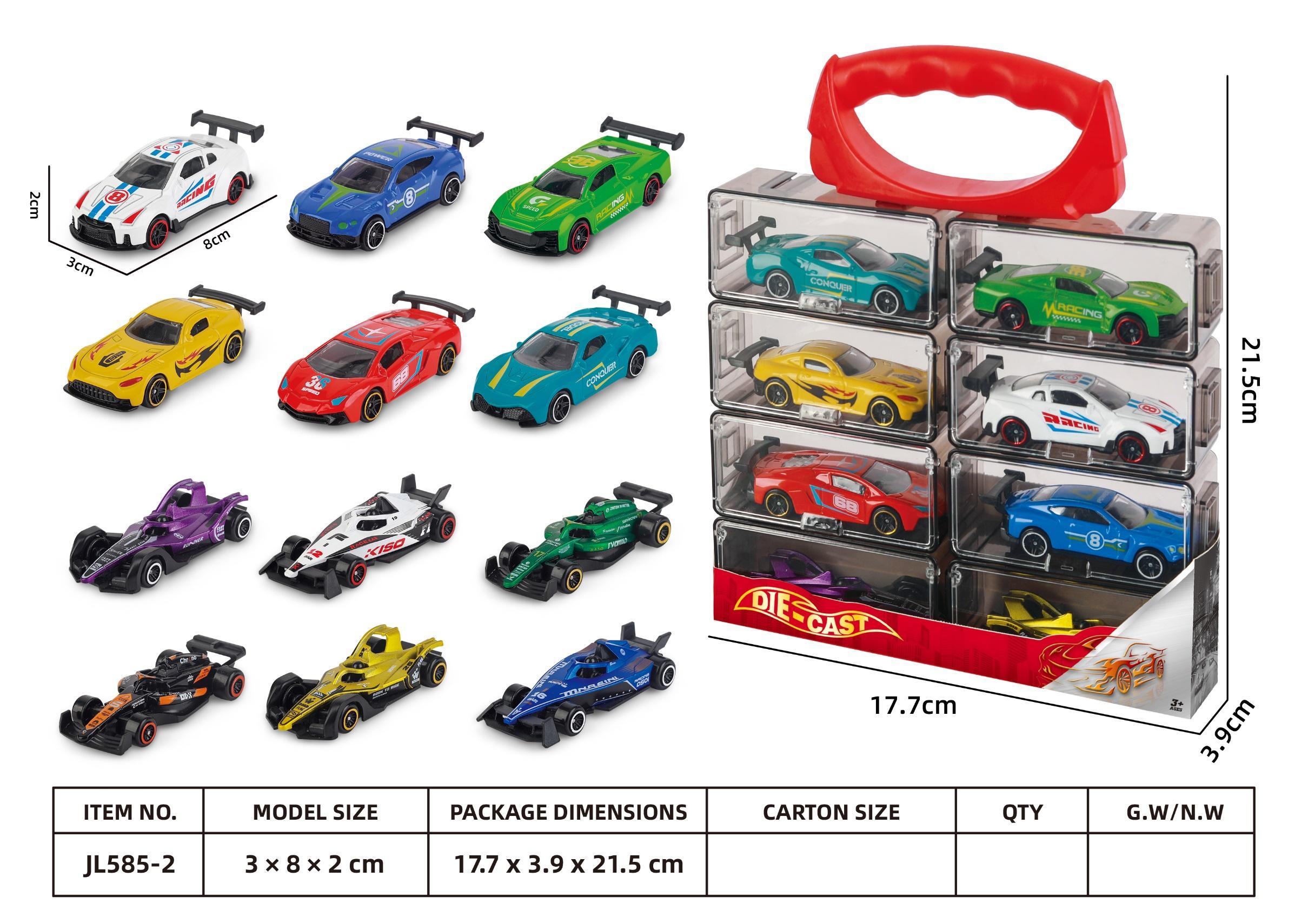 1: 64 auto in lega con catapulta (set da 8) -2
