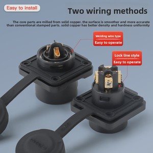 WZOODQ Industrial <strong>Plug</strong> Ip68 Power Connector Plastic and Metal LP20 2 3 4 5 7 8 9 Pin Male Female Led Waterproof Wire Connector - Product Image 4