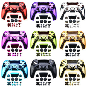 Set completo custodia cromata custodia protettiva pulsanti Shell Kit Mod per Controller Playstation 5 PS5 - Product Image 6