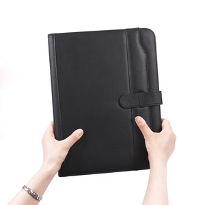 Foska Office Supplies Business Portfolio Multifunctional Portable PVC Agenda <strong>Notebook</strong> with <strong>Calculator</strong> and Pen Holder - Product Image 4