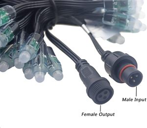 Акция DC12V адресуемый WS2811 Smart Bullet Led Pixel Ip68 18awg с разъемами Xconnect/Ray Wu - Product Image 2