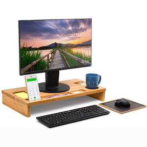Soportes para computadora de escritorio, Soporte de altura para monitor, base de cojín para pantalla, sistema de estante de almacenamiento, estantes de almacenamiento y unidades de estantería - Product Image 1