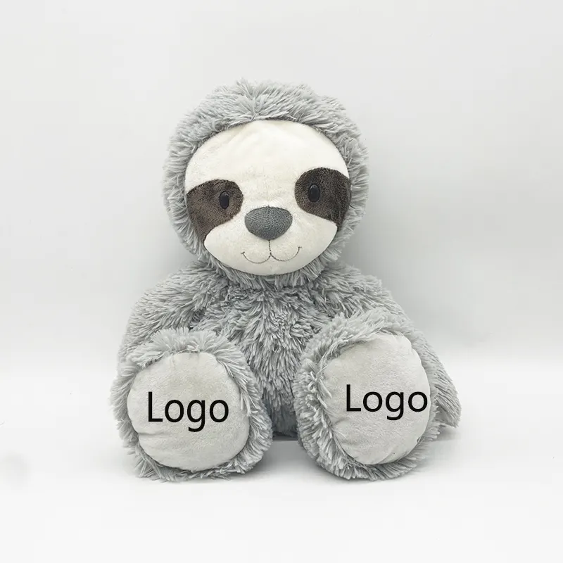 Tintura di sublimazione enorme orsacchiotto con logo personalizzato peluche peluche gigante bradipo ricamo personalizzato animale di pezza