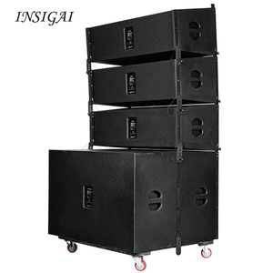 INSIGAI Custom Dual 8 Zoll Mini Professional Line Array Lautsprecher Set <span class=keywords><strong>Active</strong></span> Stage <span class=keywords><strong>Active</strong></span> Passive Line Array Lautsprechers ystem