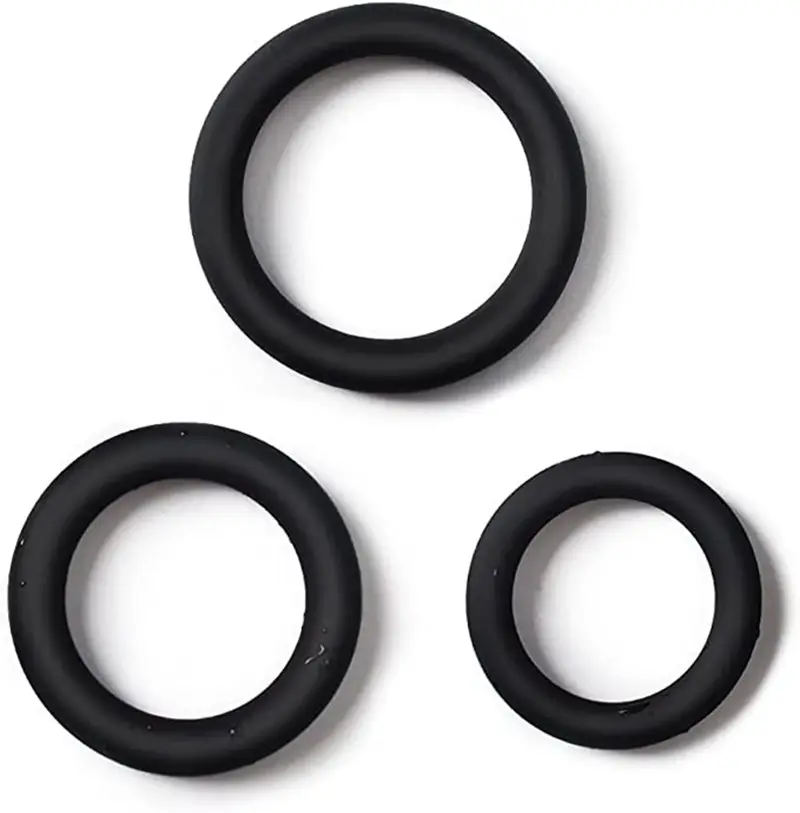 Preço de fábrica Pacote de 3 Mais Popular Silicon Delay Ejaculação Sex Toy Penis Cock Ring For Men