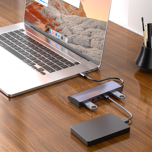 热卖usb-c至USB 3.0*2适配器，带数据传输和音频，用于麦克风和耳机USB C至5 En 1适配器有现货 - Product Image 4