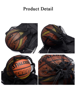Oem Poliéster Cordón Mochila Desmontable Béisbol Voleibol Baloncesto Fútbol Malla Bolsillo Mochila Dibujar Cuerda Mochilas - Product Image 2