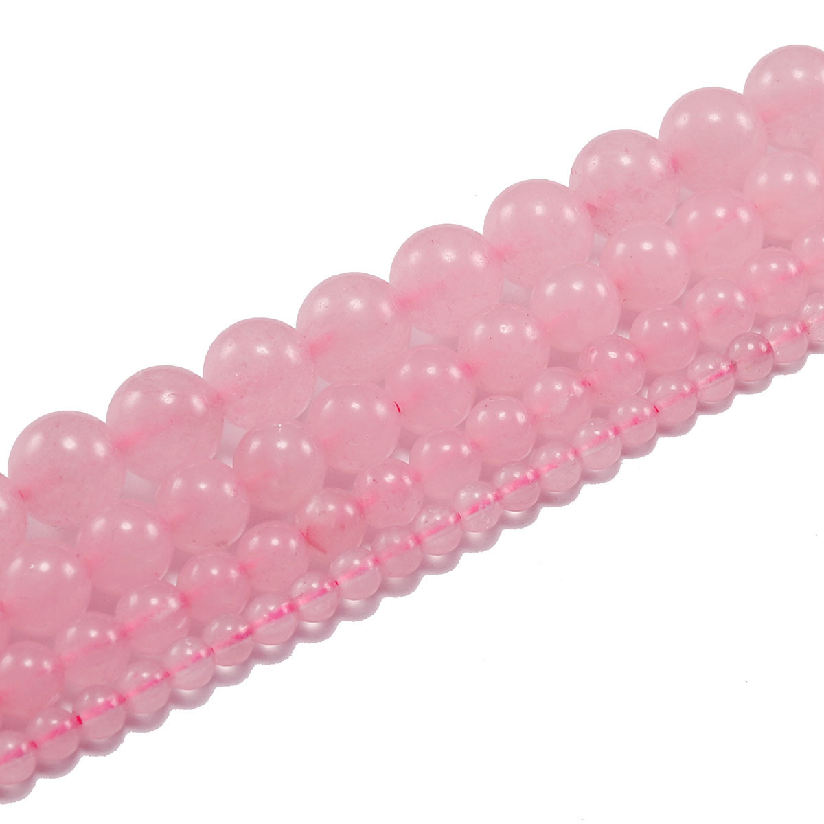 Perles de quartz rose