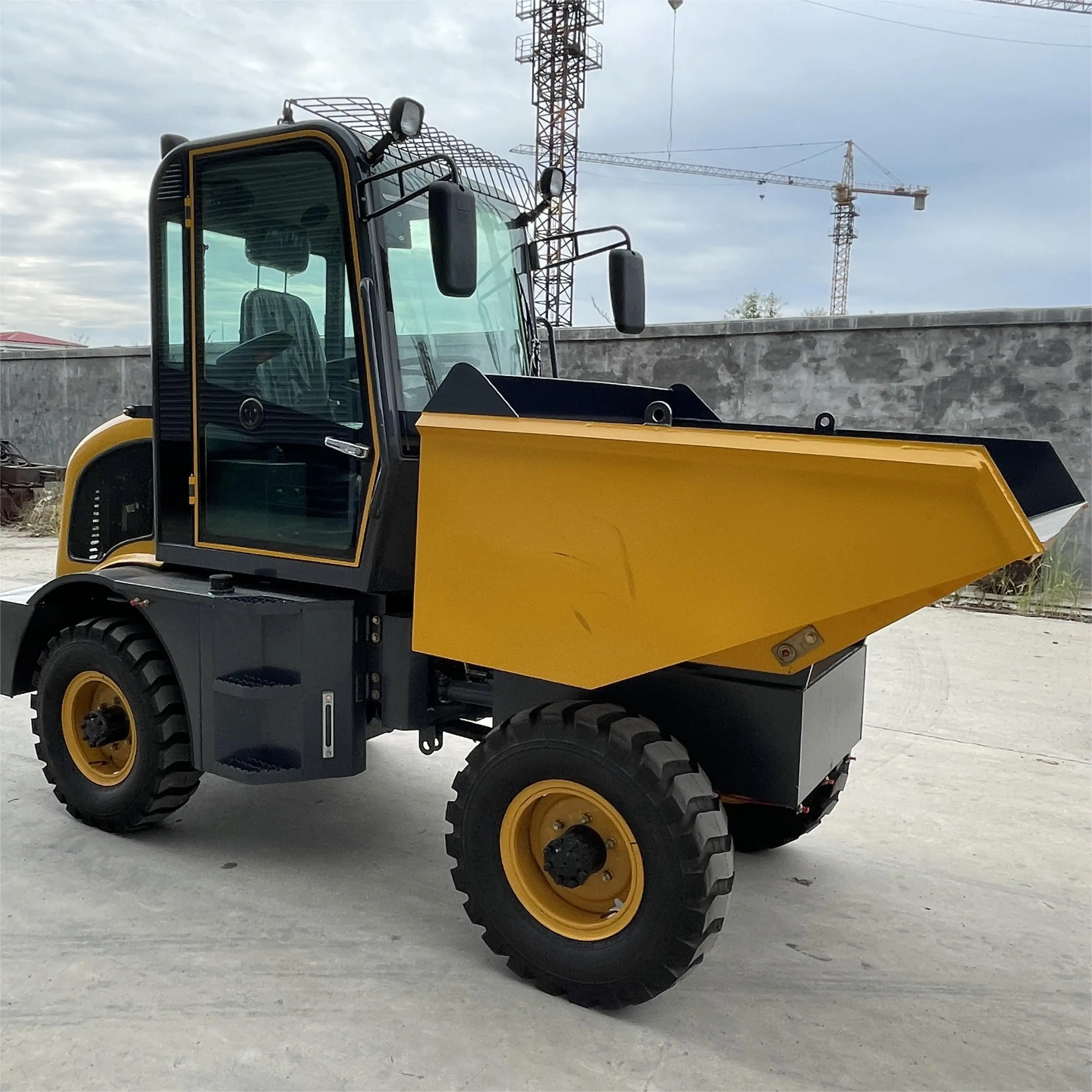 Usine 2 tonnes Benne basculante 2 tonnes Grand matériau de construction articulé Dumper béton hors route