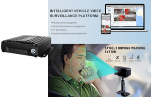 4CH 1080P HDD MDVR Monitoreo en tiempo real y dispositivo de almacenamiento de datos de seguimiento 4G AI ADAS DMS BSD DVR móvil para sistema de CCTV de autobús