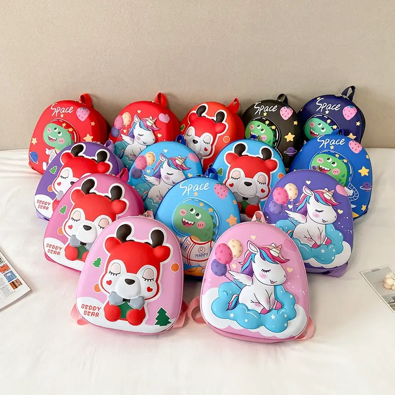 New EVA kids fashion zaino impermeabile kawaii bambini borsa a tracolla zaini cute cartoon horse student school bags