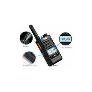 KSUN TFSI-Mini transceptor FM, Radio portátil de dos vías, impermeable, Waki Taki, sistema de intercomunicación inalámbrico, UHF, 6W - Product Image 3