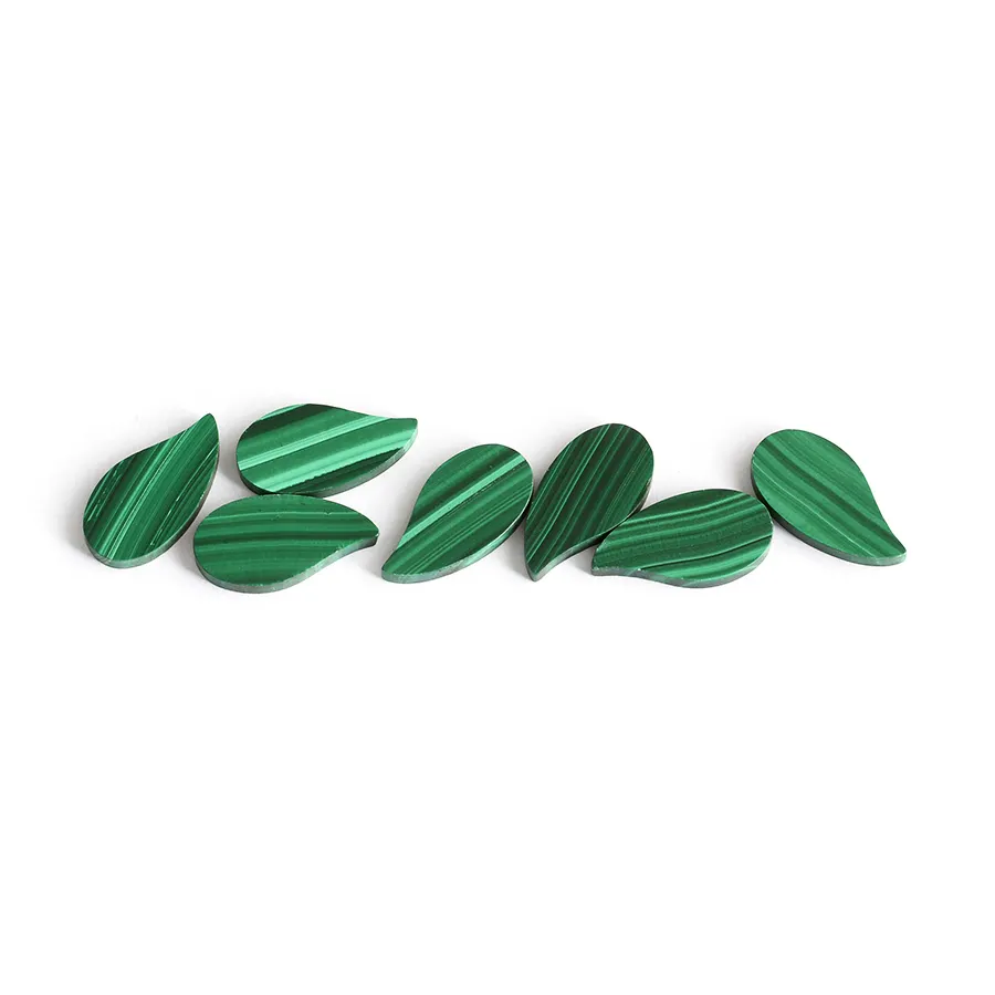 Натуральный зеленый ювелирный камень в форме яйца, гладкий и плоский драгоценный камень, оптовая цена, зеленый Малахит