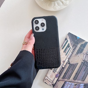 เคสโทรศัพท์ลายจิ้งจกจระเข้สำหรับผู้หญิง PU เคสครึ่งฝาสำหรับ iPhone 16 E 15 14 13 12 11 PRO MAX - Product Image 3