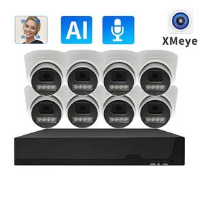 4MP CCTV sistema di telecamere di sicurezza con 8CH IP telecamera di riconoscimento facciale Poe NVR Kit di monitoraggio - Product Image 5