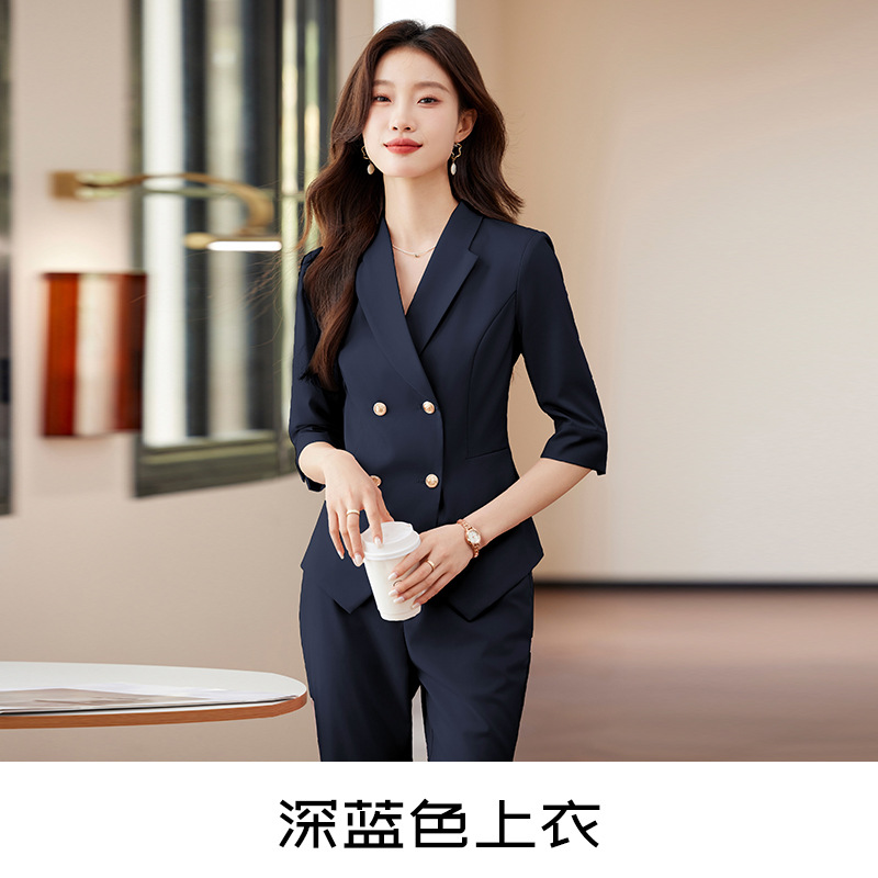 Dark blue suit